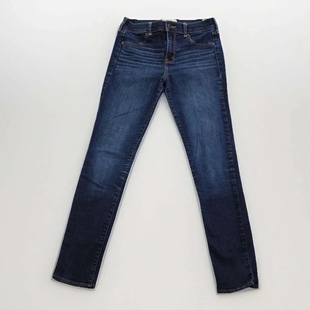 Abercrombie Kids Girls Dark Wash Skinny Jeans Size 16 Kids Slim Fit